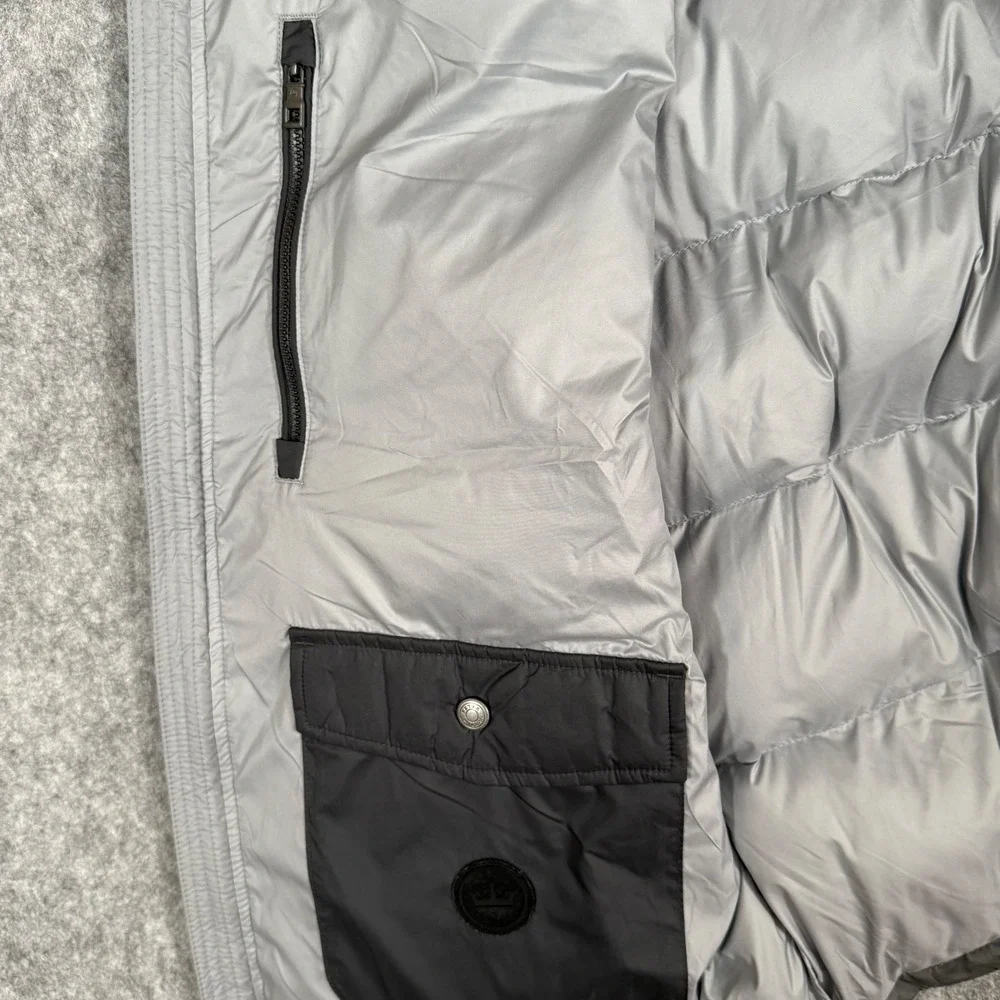 Peter Millar Mens XL Gray Camo Après Ski Puffer Vest Water Resistant MF22Z01